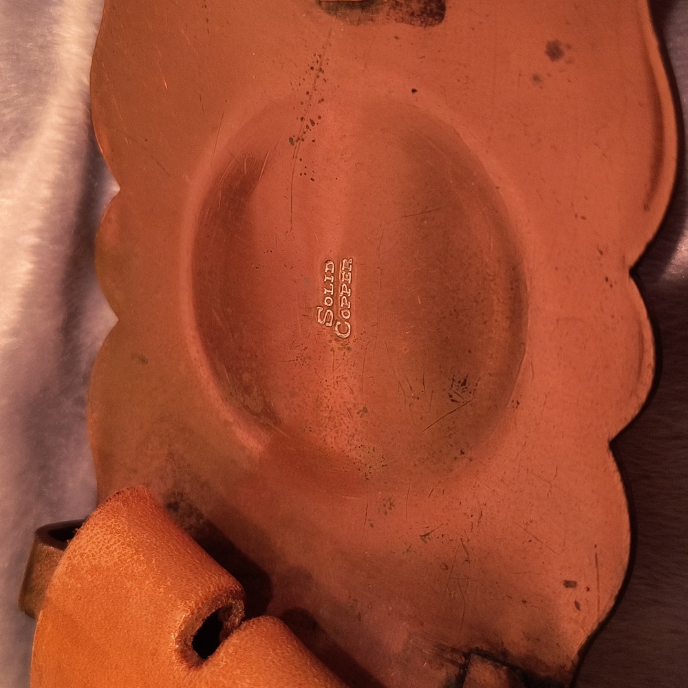 Copper Belt With Faux Turquoise Men's - Picture 3 of 6